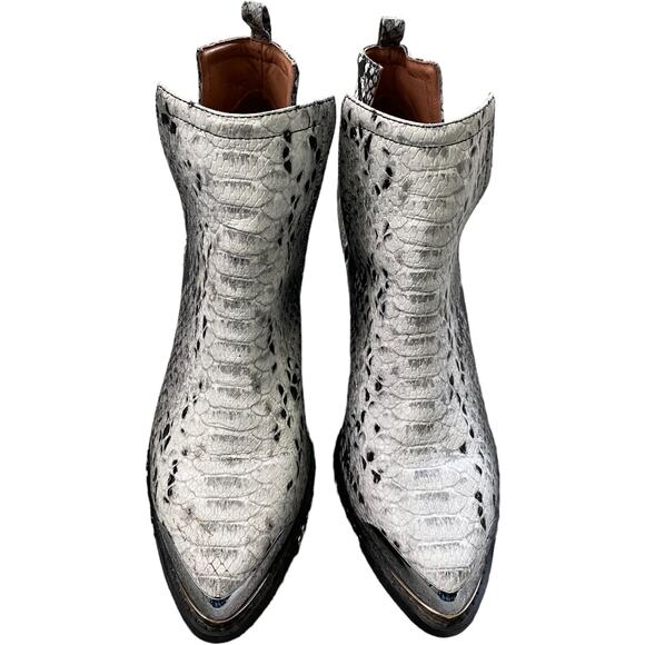NEW Jeffrey Campbell Optimum Studded Snake Leather Bootie size 8.5 - Picture 9 of 12